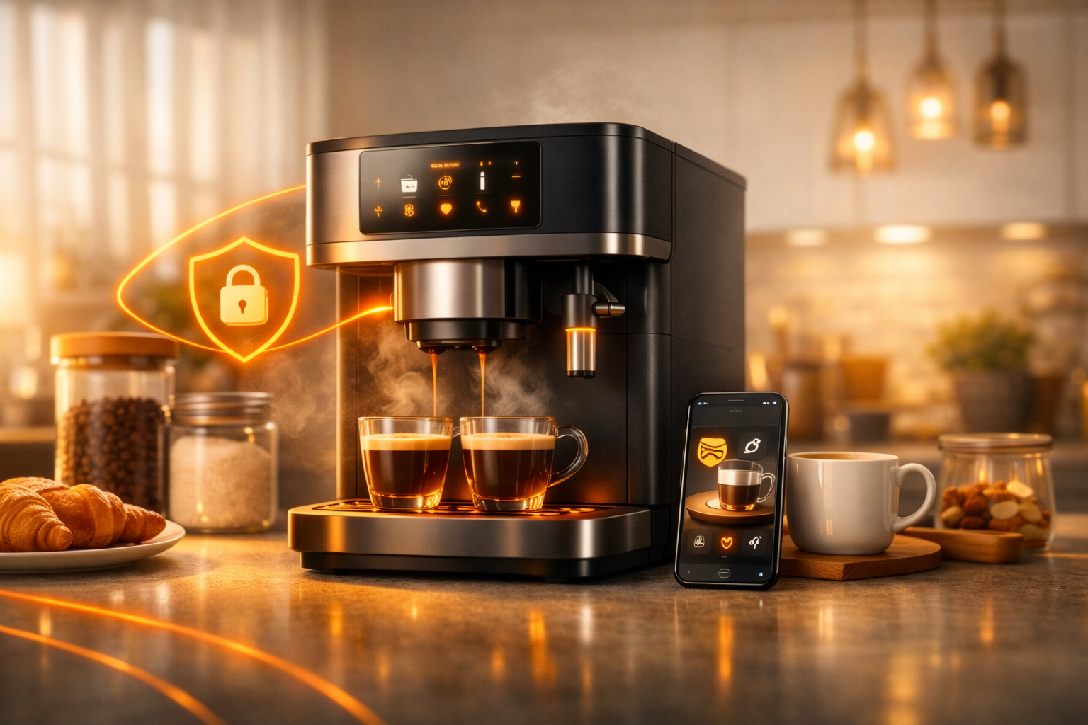 Умная кофемашина с управлением со смартфона